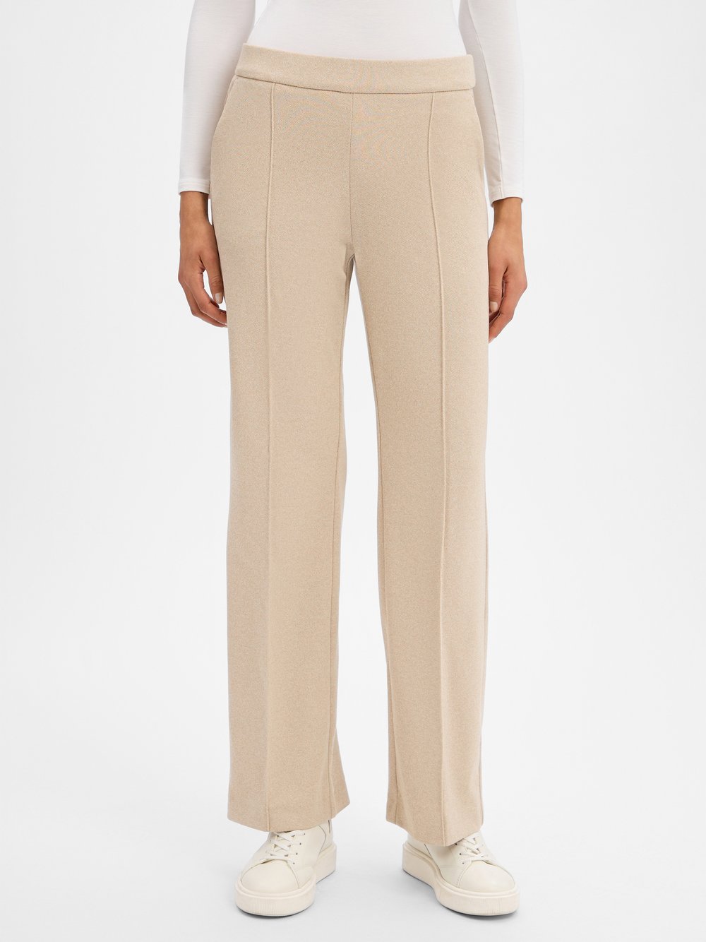 Thumbnail - MAC Hose Damen beige meliert, 44-32