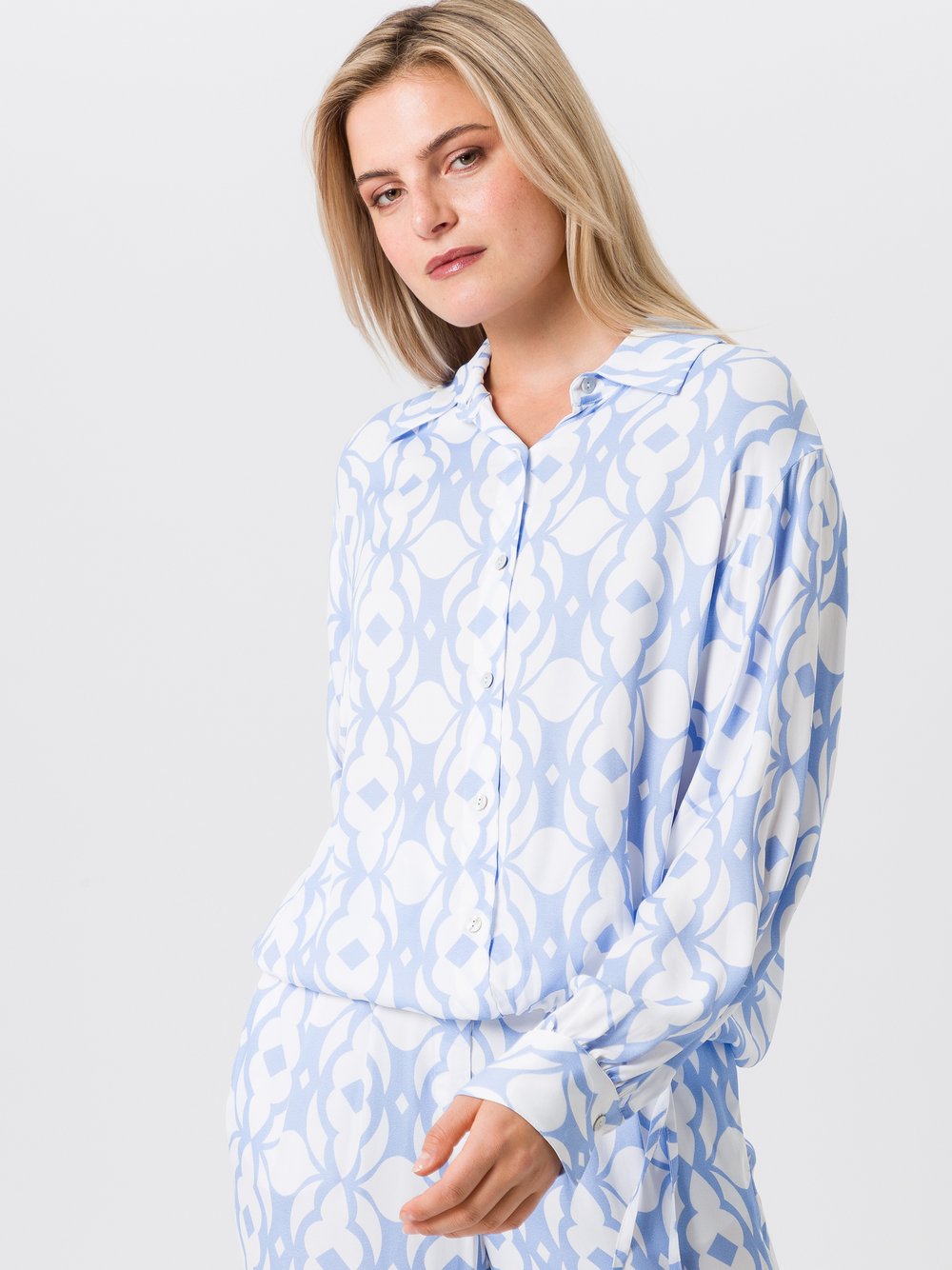 TUZZI Bluse Damen Viskose mehrfarbig gemustert, 48