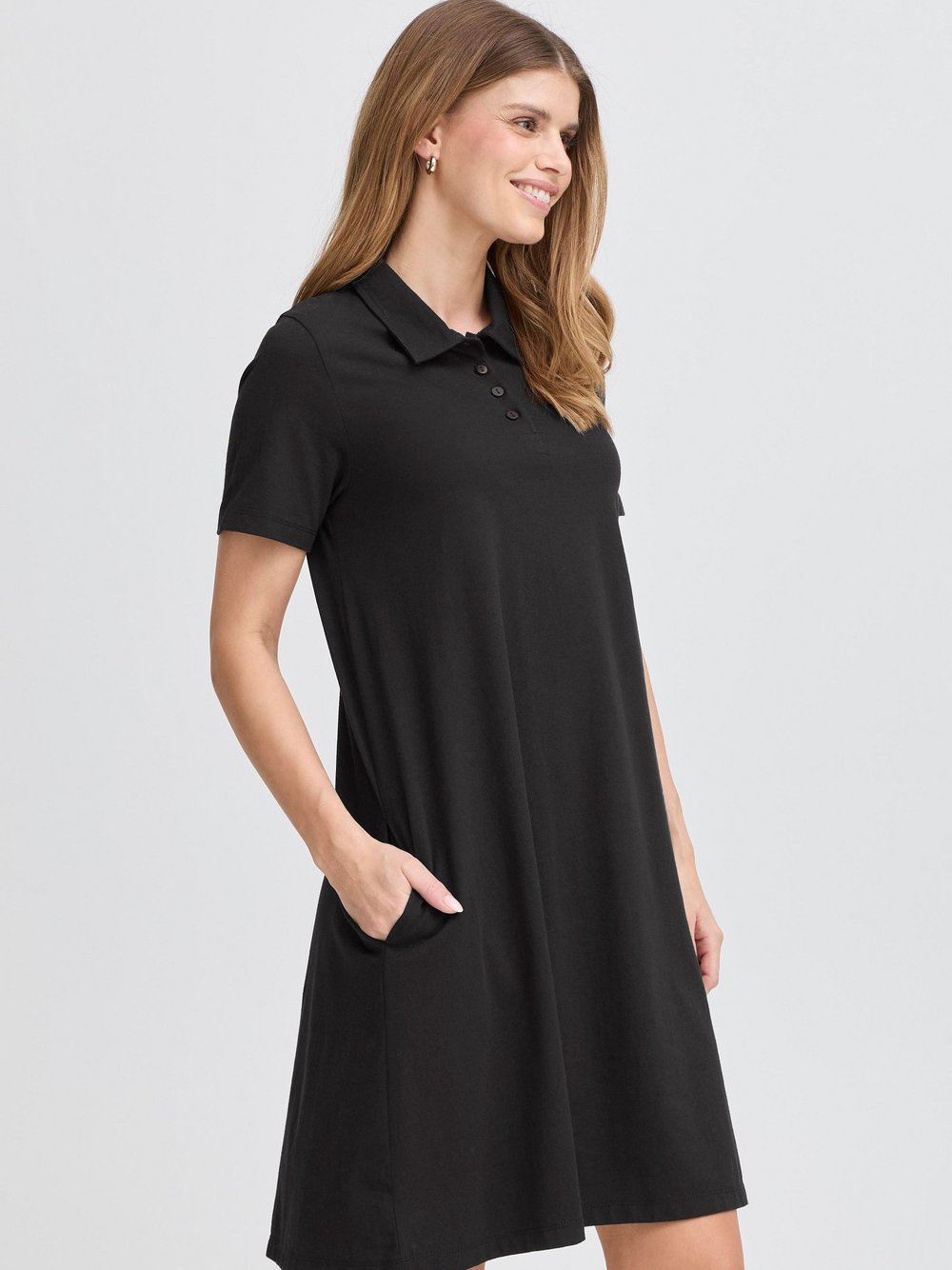 fransa Minikleid Damen Baumwolle schwarz, M