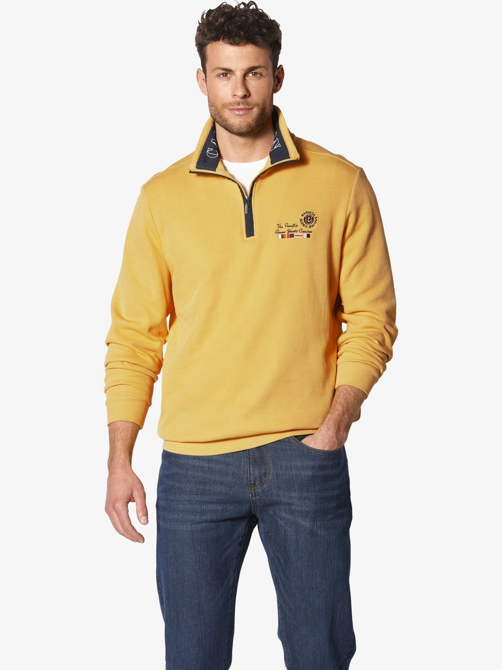 BABISTA Sweatshirt Herren Baumwolle gelb, XXXL