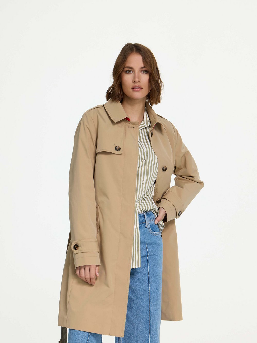 MANISA Fashion Trenchcoat Damen beige, 40