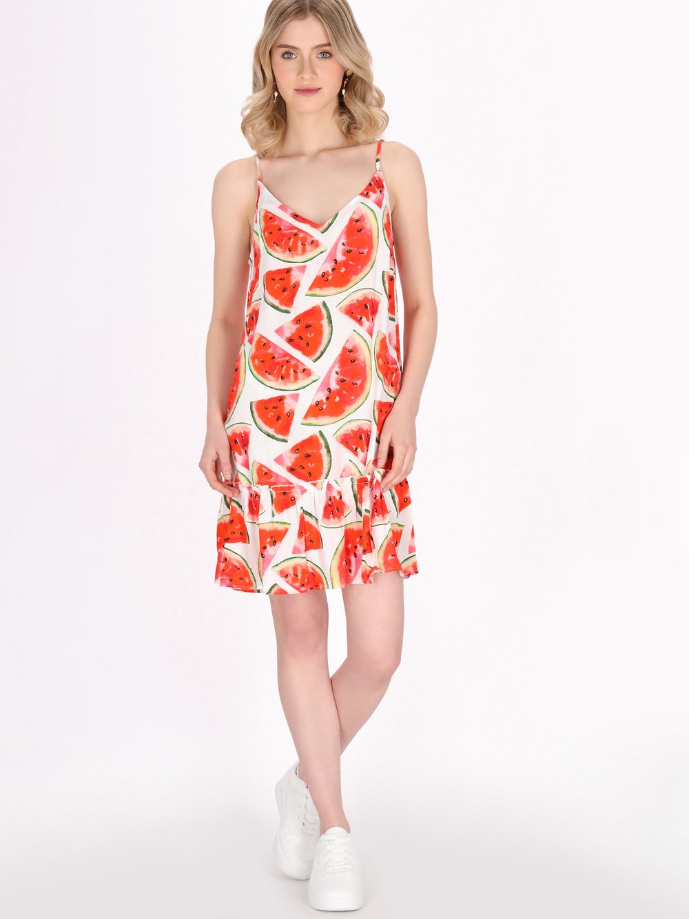 Thumbnail - MyMo Kleid Damen Viskose mehrfarbig bedruckt, M