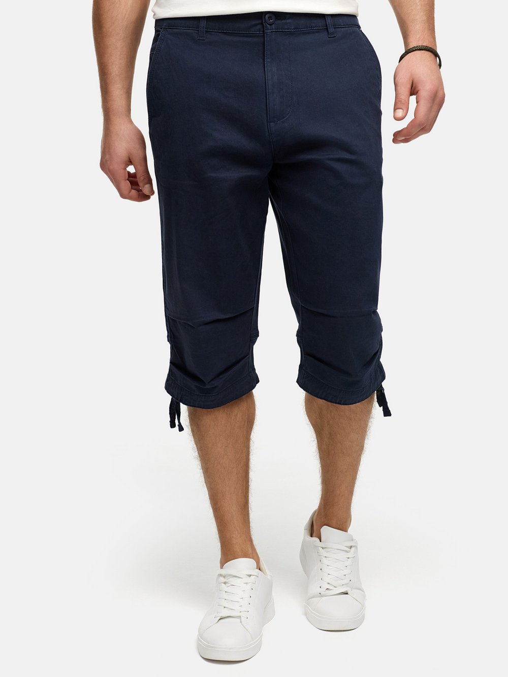 Indicode Shorts Herren Baumwolle blau, L