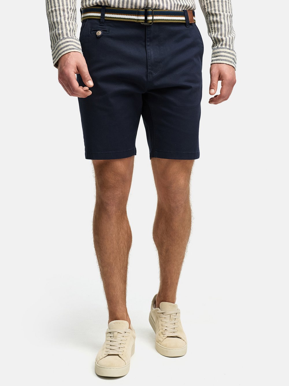Thumbnail - Indicode Shorts Chino Herren Baumwolle blau, L