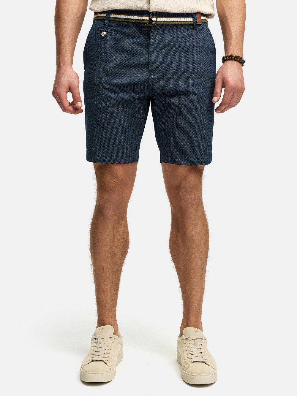 Indicode Shorts Chino Herren Baumwolle blau, L