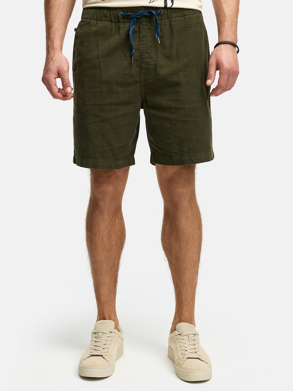 Indicode Shorts Chino Herren Baumwolle grün, XL