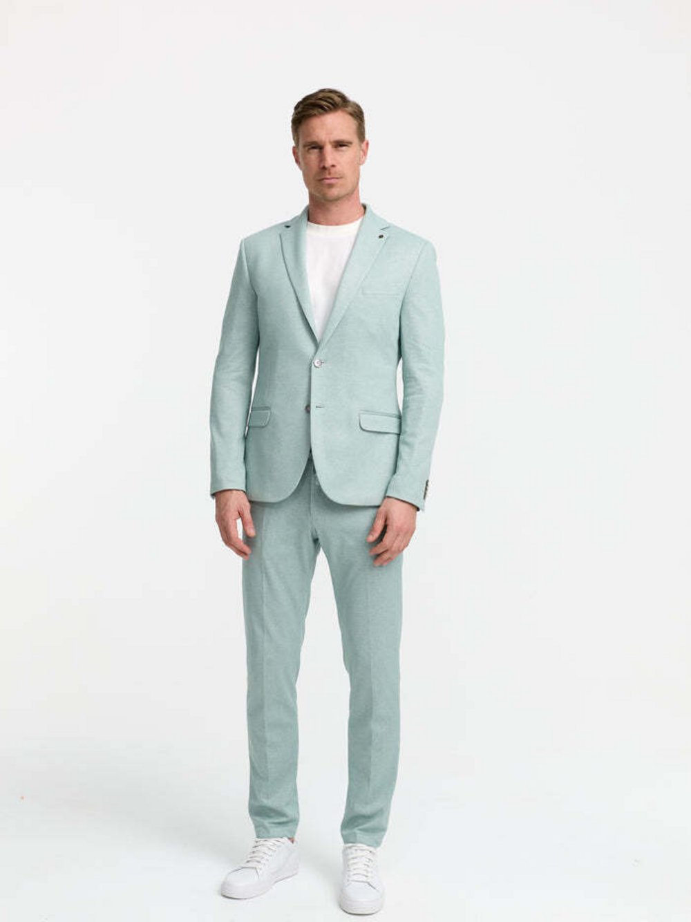 Thumbnail - Zuitable Baukasten-Sakko Herren Slim Fit Jersey blau, 94