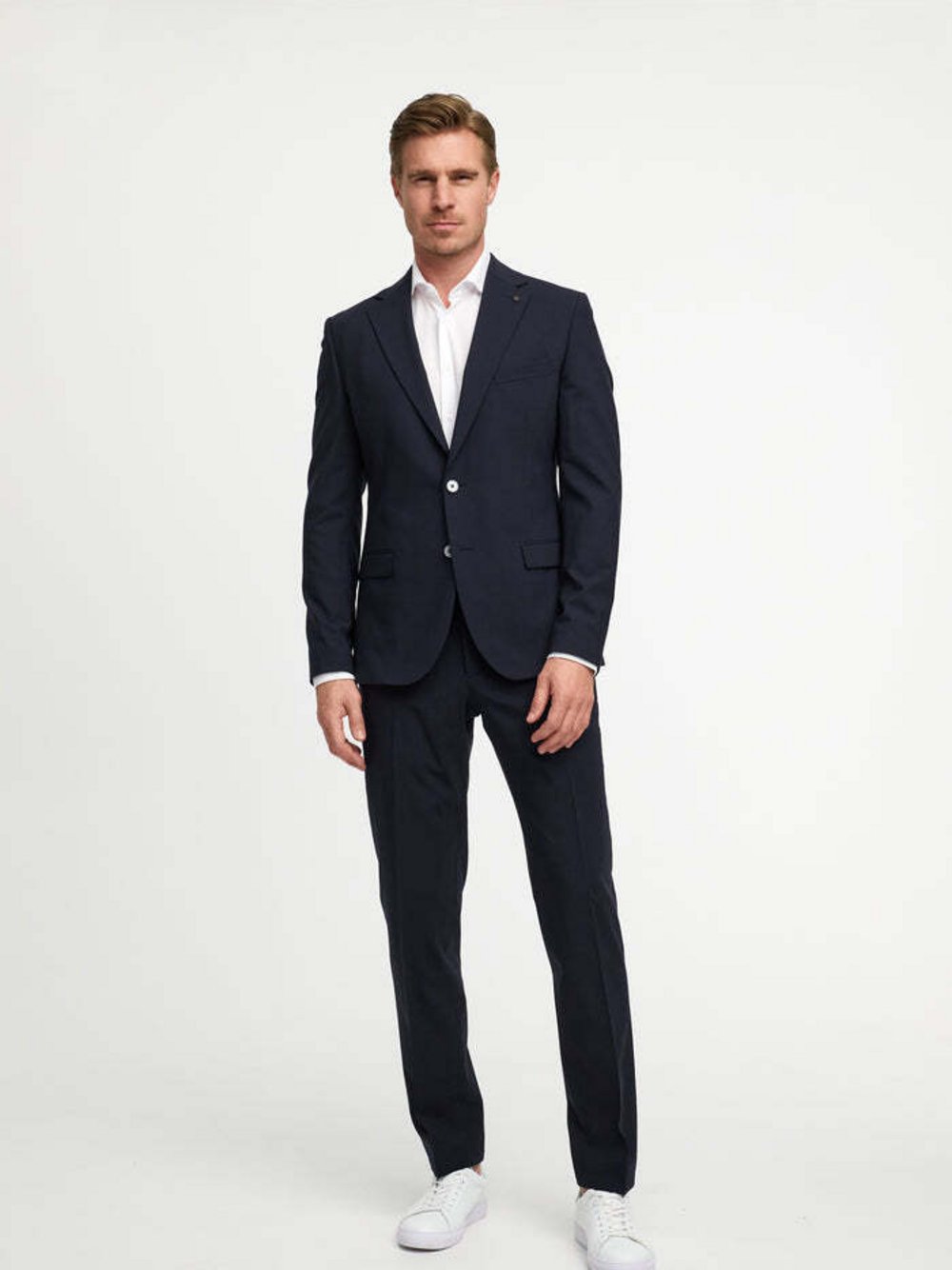Zuitable Baukasten-Sakko -DiNick Herren Slim Fit Jersey blau, 90