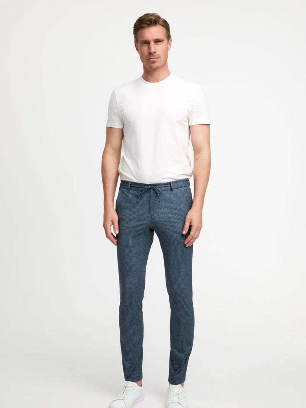 Zuitable Baukasten-Hose -DiSpartaflex SE Herren Jersey blau gemustert, 50