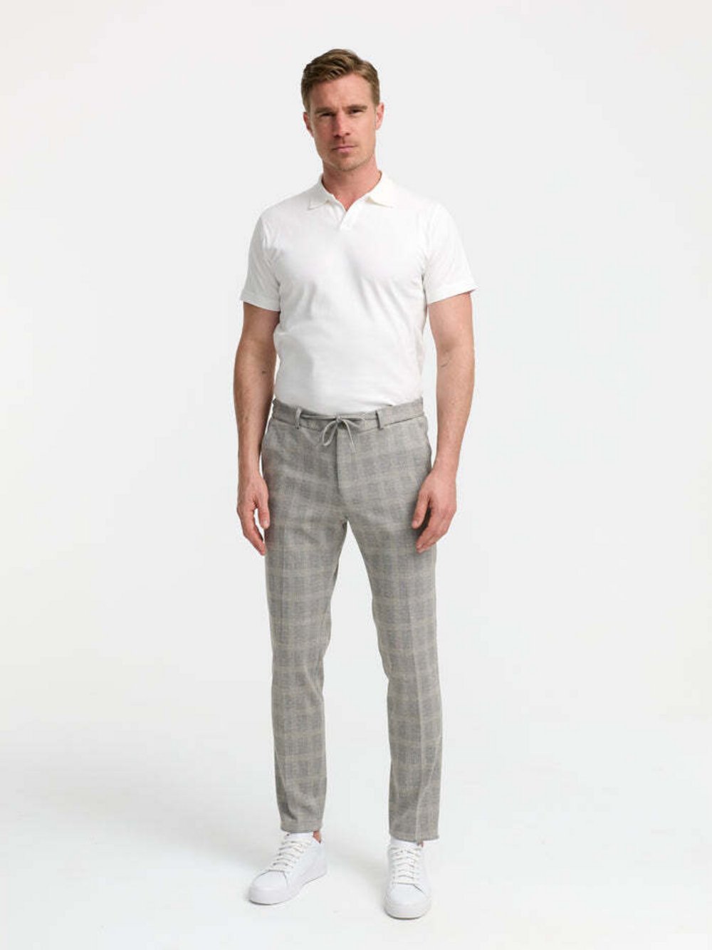 Zuitable Baukasten-Hose -DiSpartaflex SE Herren Jersey grau gemustert, 90