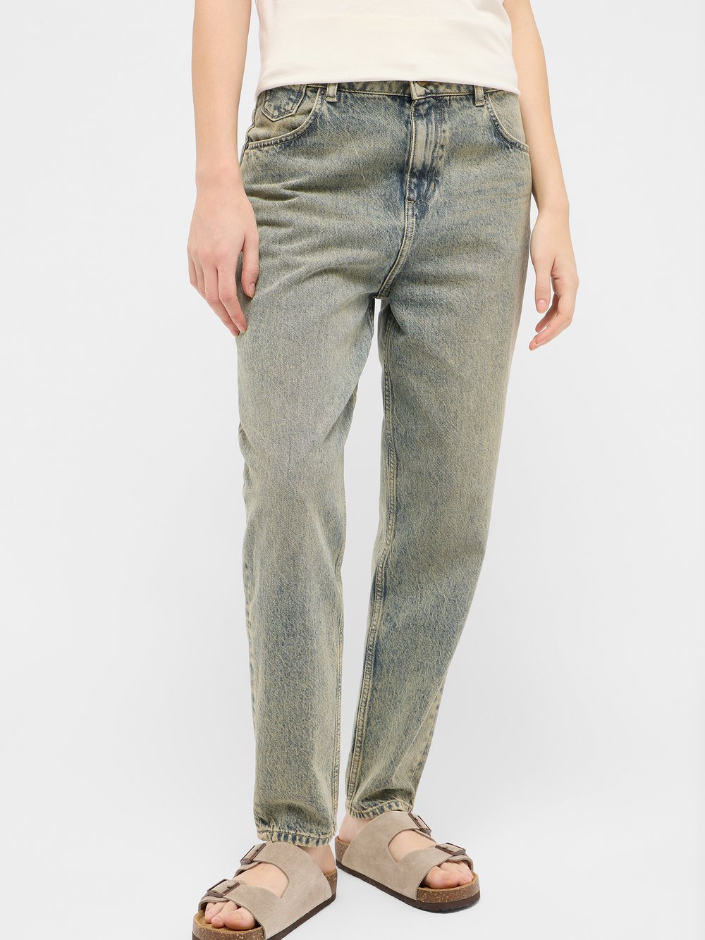 Mustang Jeans Damen Baumwolle beige, 29-34