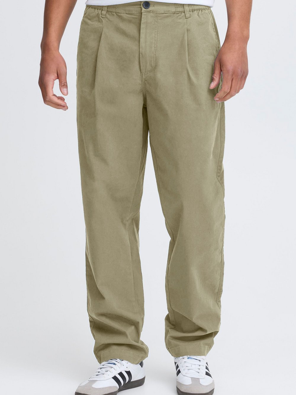 Thumbnail - Solid Chinohose Herren Baumwolle beige, S