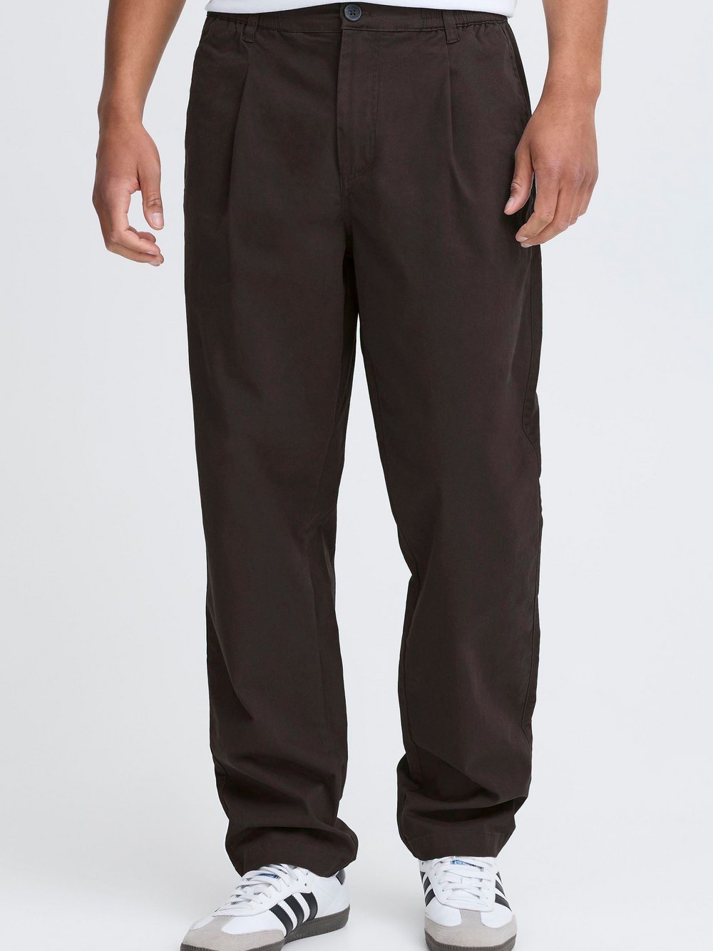 Thumbnail - Solid Chinohose Herren Baumwolle schwarz, M