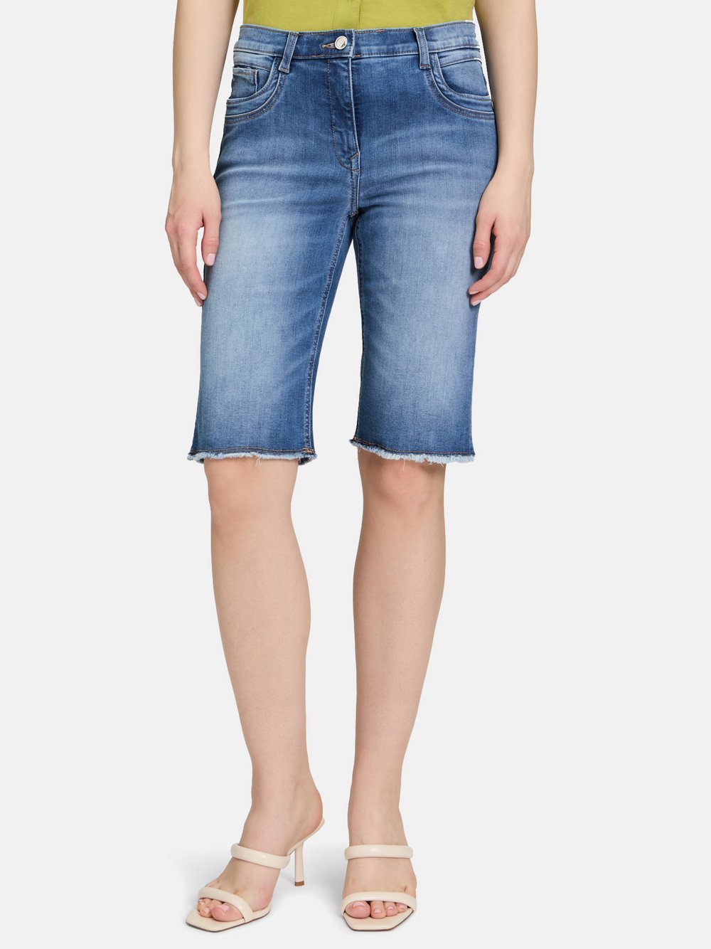 Betty Barclay Jeans-Shorts Damen Baumwolle blau, 40