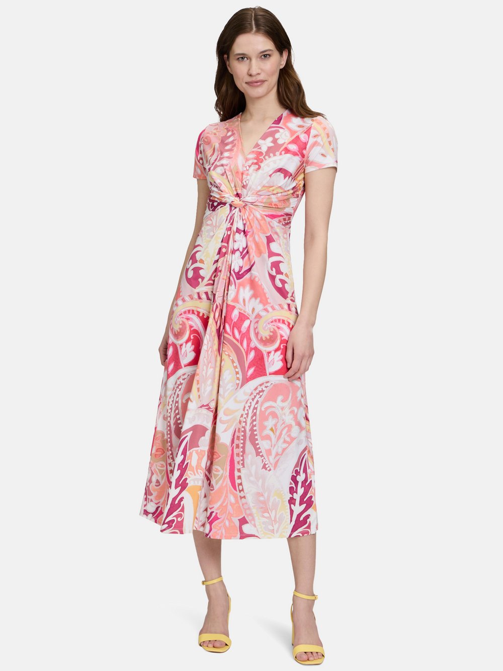 Betty Barclay Midikleid Damen rosa gemustert, 36