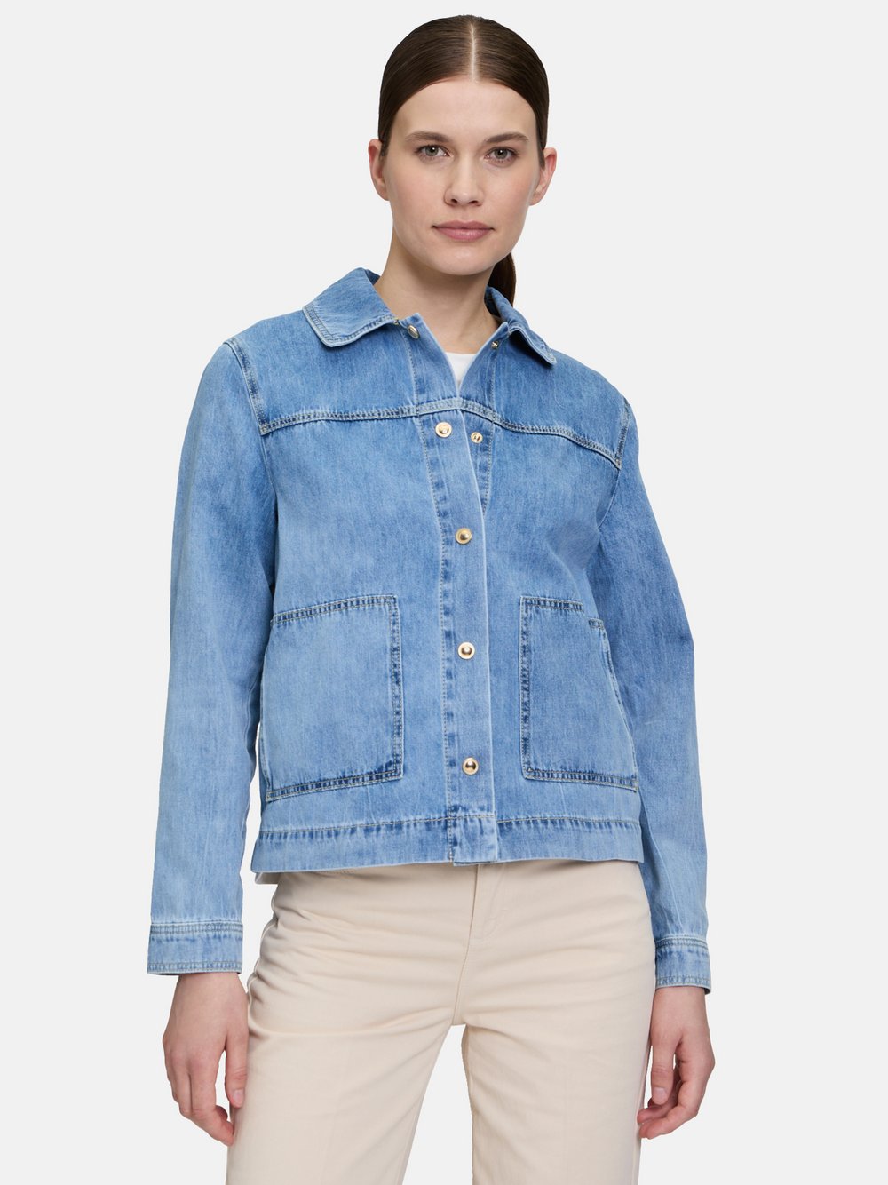 Cartoon Jeansjacke Damen Baumwolle blau, 34