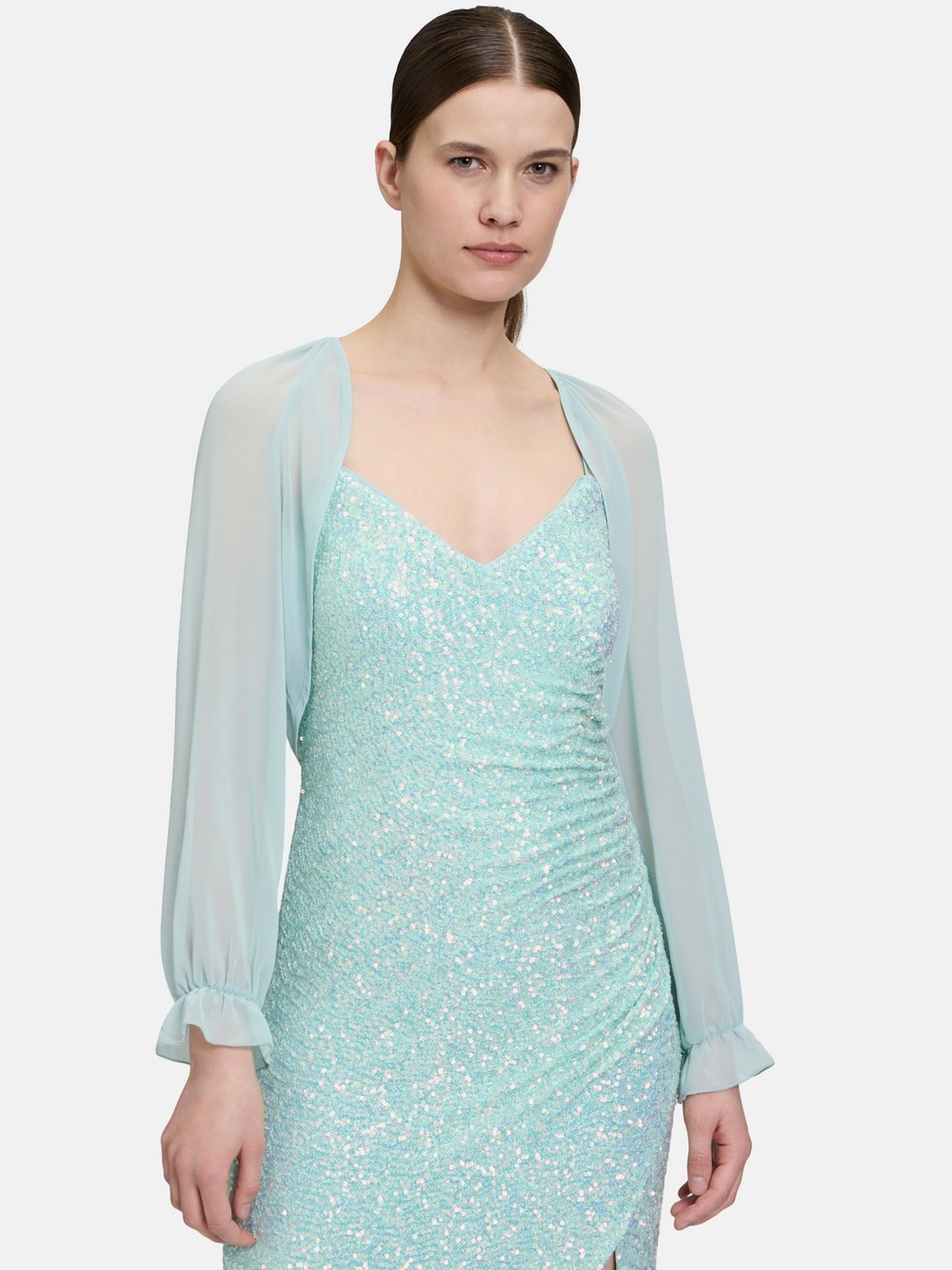 Vera Mont Bolero-Jacke Damen blau, 40