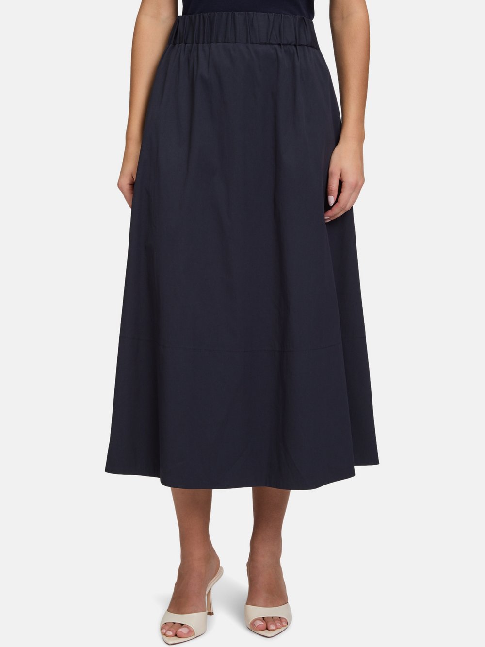 Vera Mont Baumwollrock Damen Baumwolle blau, 40