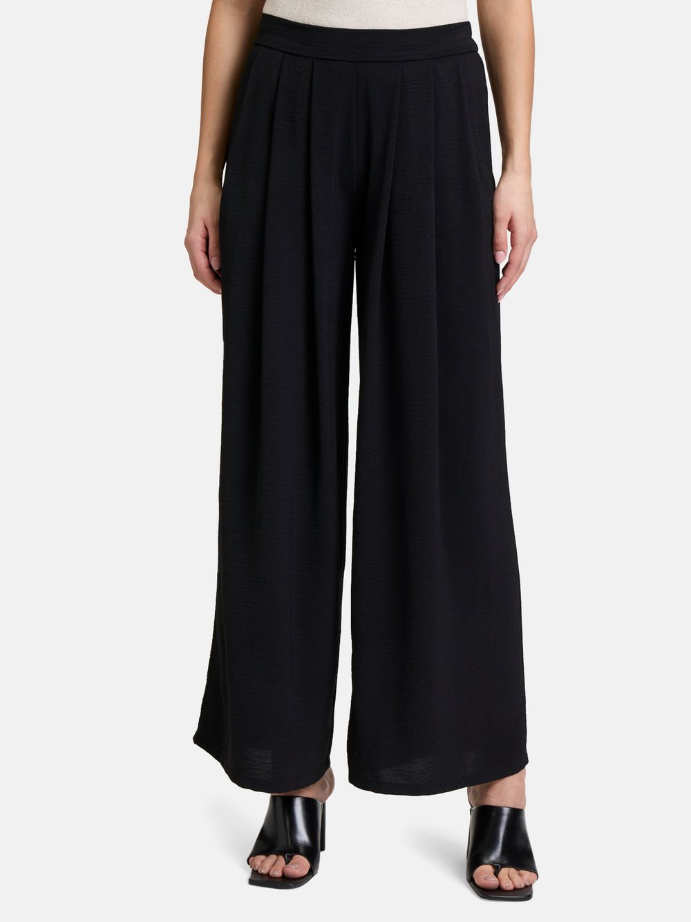 Cartoon Palazzo-Hose Damen schwarz, 40