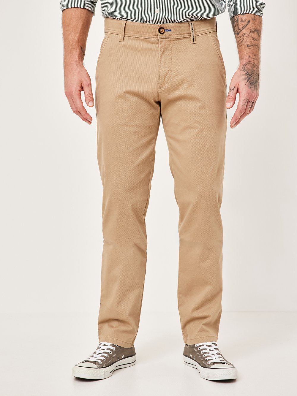 Redpoint Chino Herren Baumwolle beige, 33-30