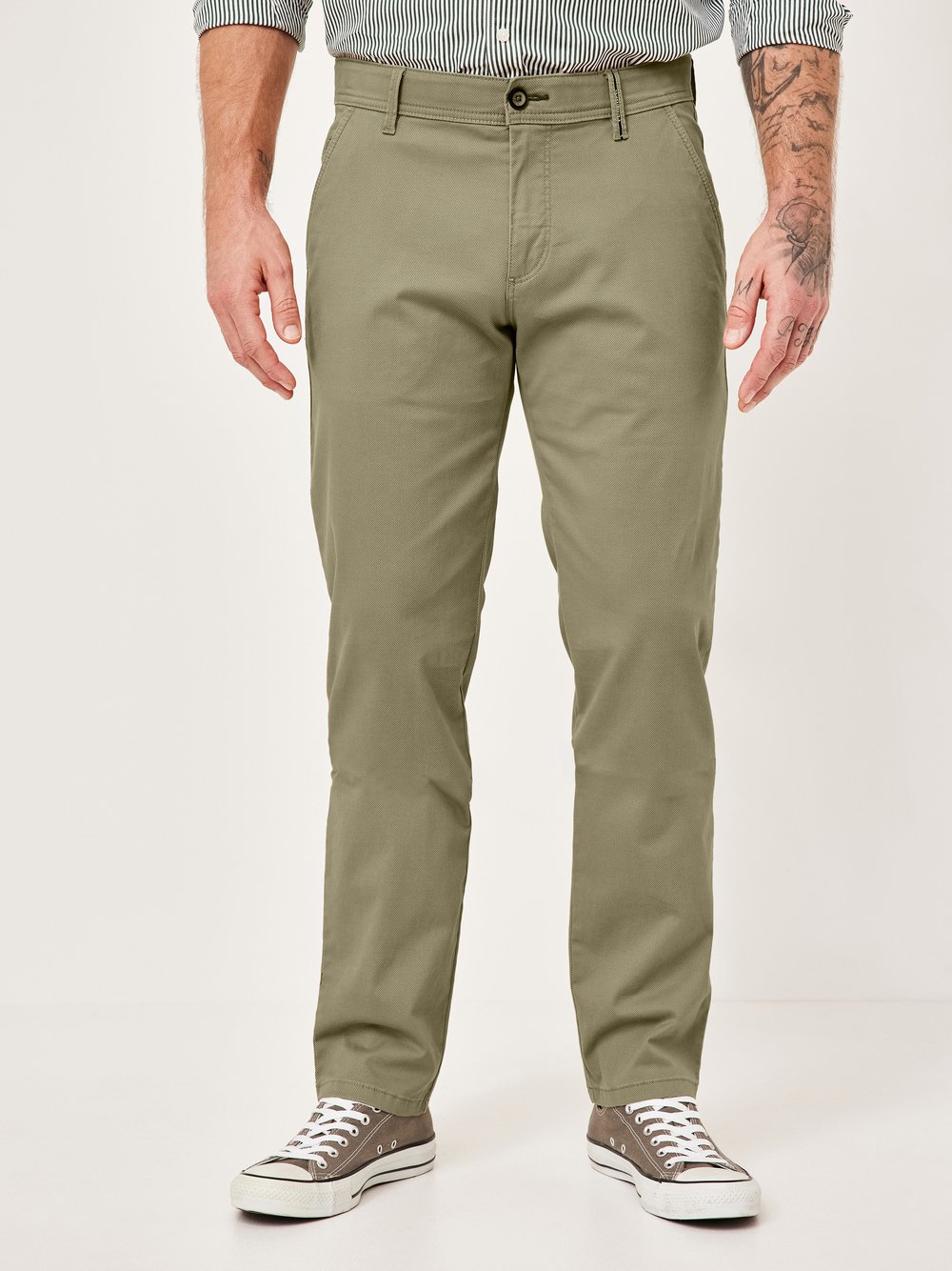 Redpoint Chino Herren Baumwolle grün, 50-30