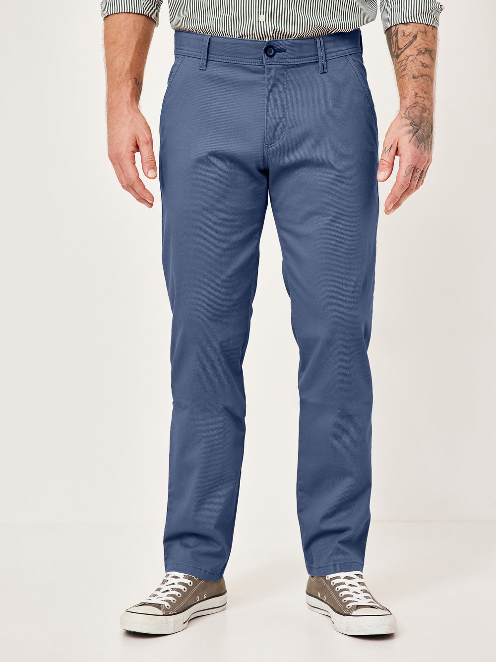 Redpoint Chino Herren Baumwolle blau, 35-30