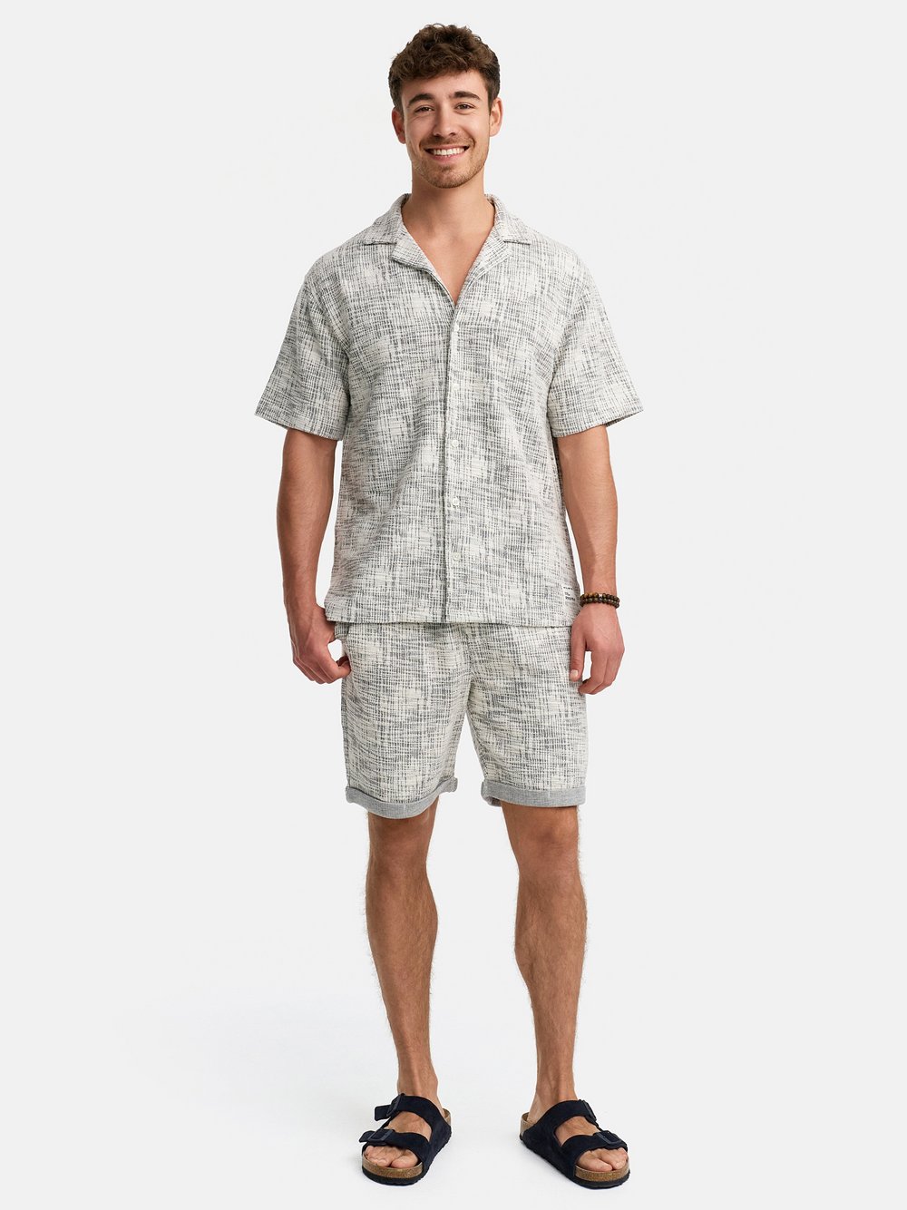 Indicode Shorts & Shirt Set Herren Baumwolle schwarz, XXL