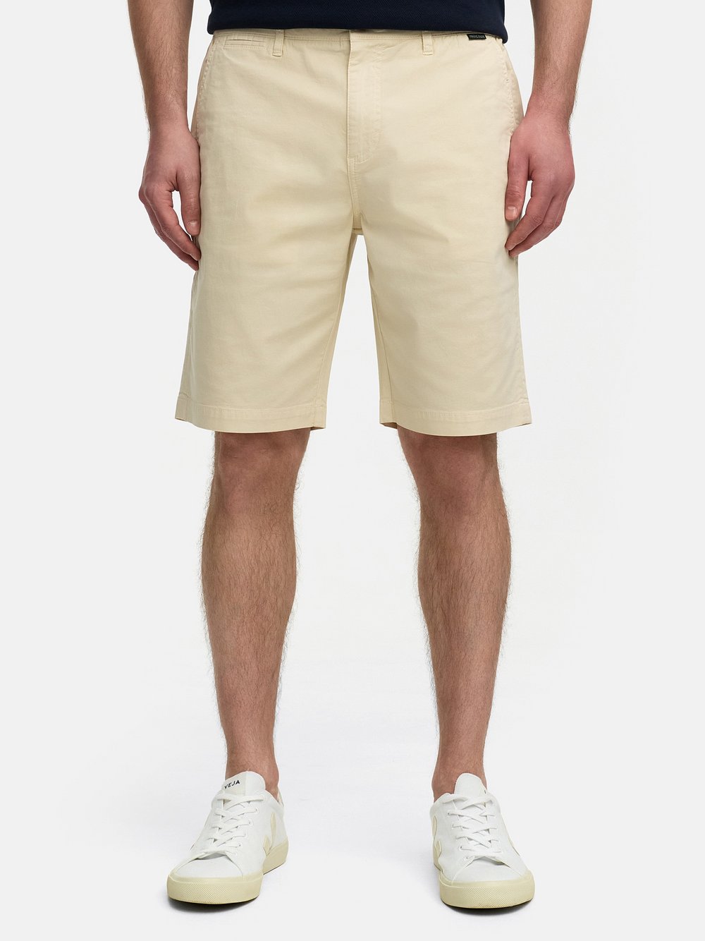 Indicode Shorts Chino Herren Baumwolle beige, L