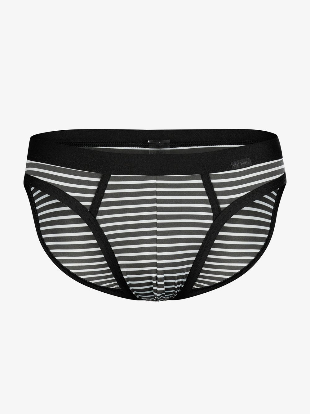 Olaf Benz Slip  Herren grau gestreift, M