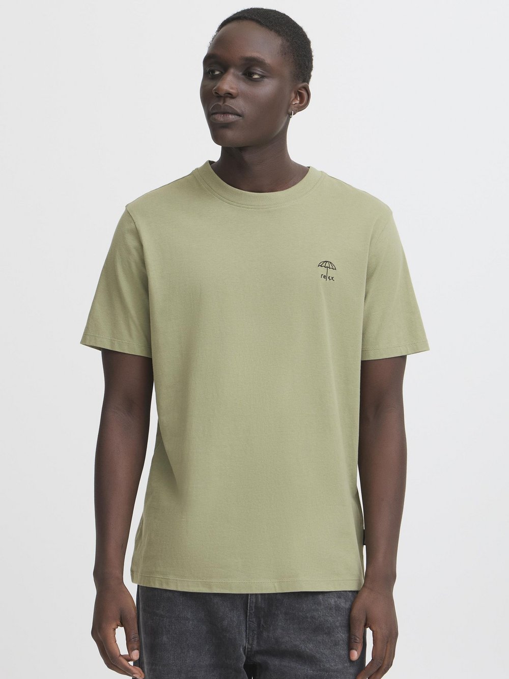 Thumbnail - BLEND Rundhalsshirt Herren Baumwolle grün, XL