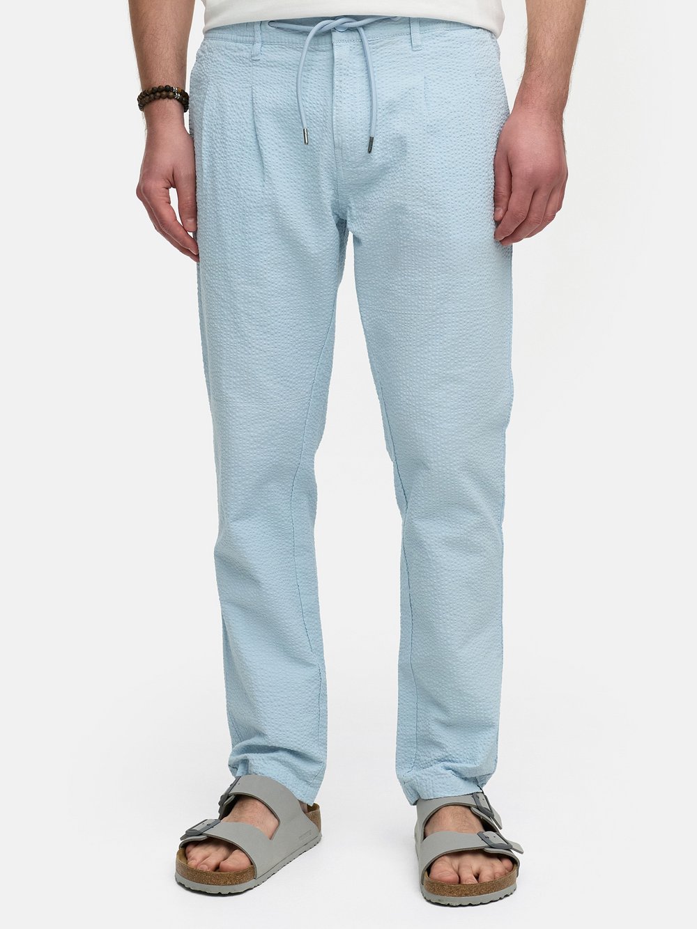 Thumbnail - Indicode Hose Herren Baumwolle blau gestreift, M