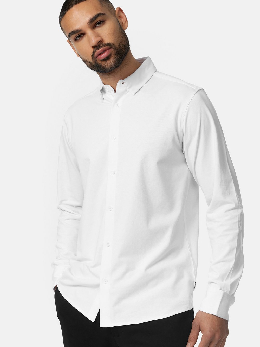 Jeff Hemd Langarm Herren Regular Fit Baumwolle weiß, XXL