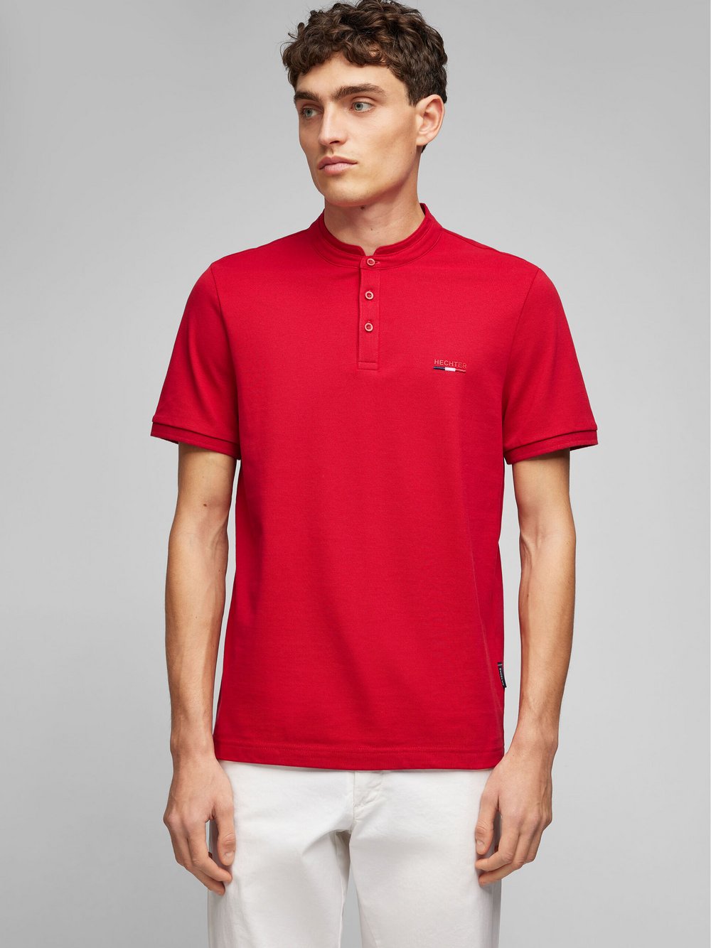 Thumbnail - Daniel Hechter Poloshirt Herren Baumwolle rot, XXXL