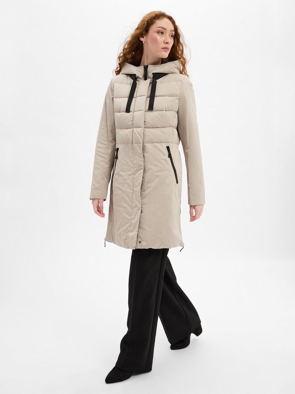 Amber & June Funktionsmantel Damen beige, 46
