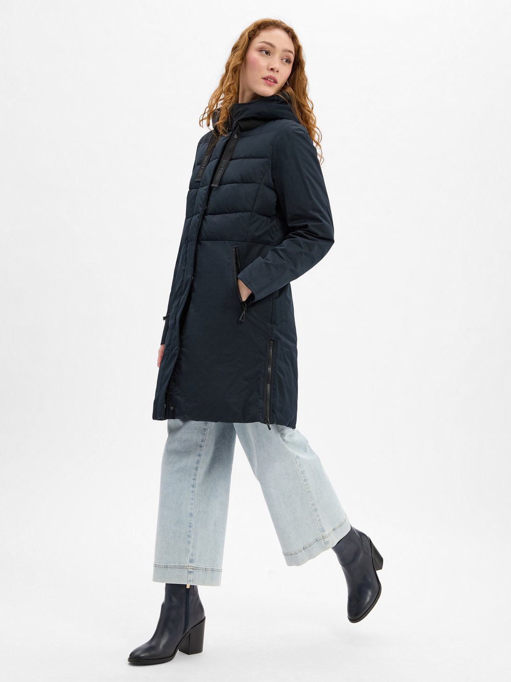 Amber & June Funktionsmantel Damen blau, 38