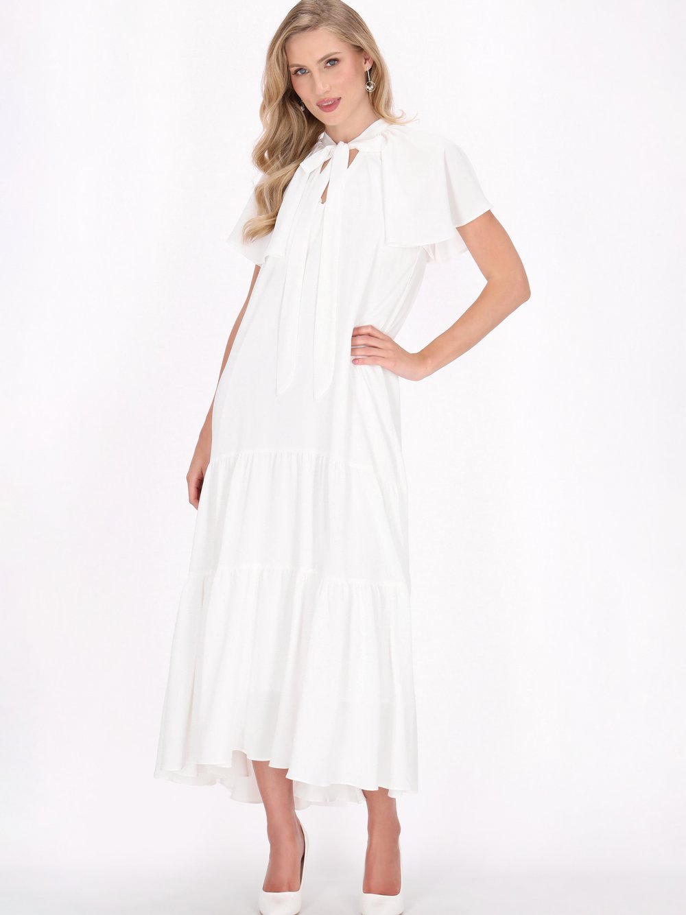 Dreimaster Kleid Damen weiß, S