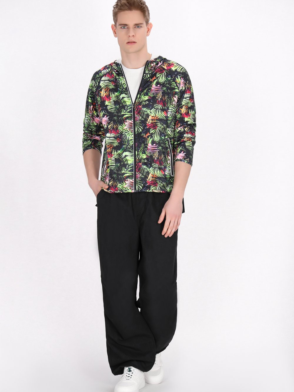 Thumbnail - Mo Jacke Herren mehrfarbig bedruckt, M