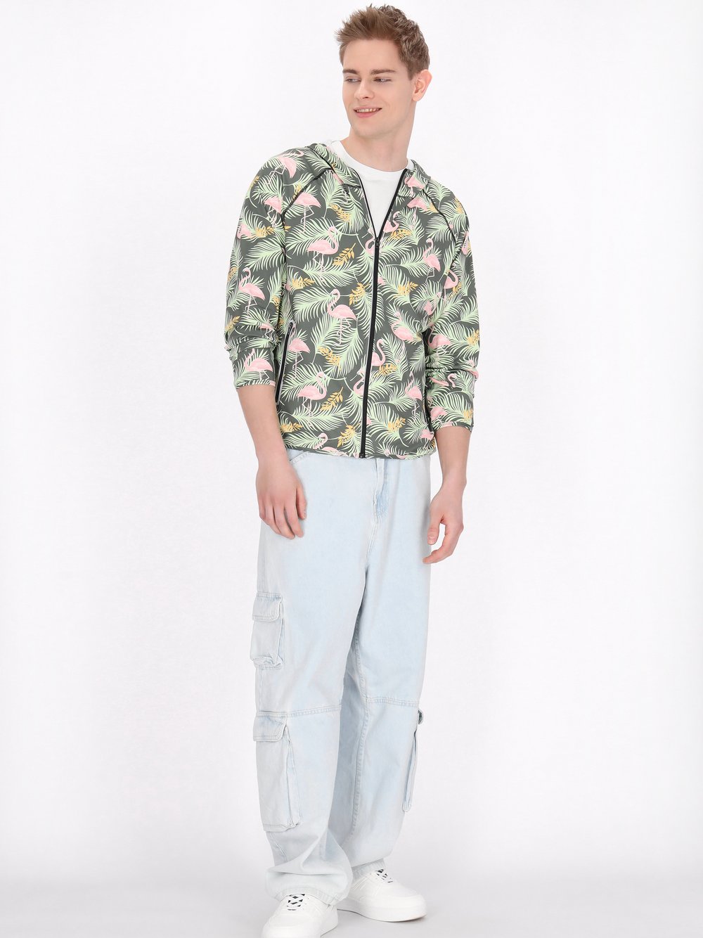 Thumbnail - Mo Jacke Herren mehrfarbig bedruckt, XL