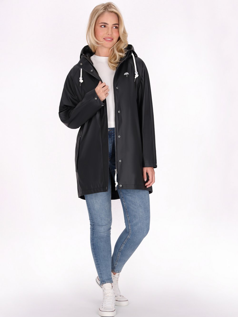 Schmuddelwedda Mantel Damen schwarz, M/L