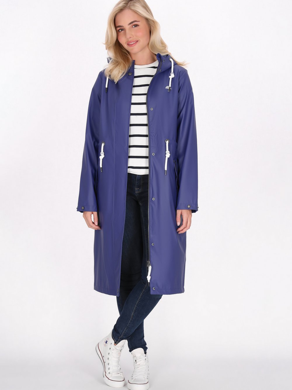 Schmuddelwedda Mantel Damen blau, XL