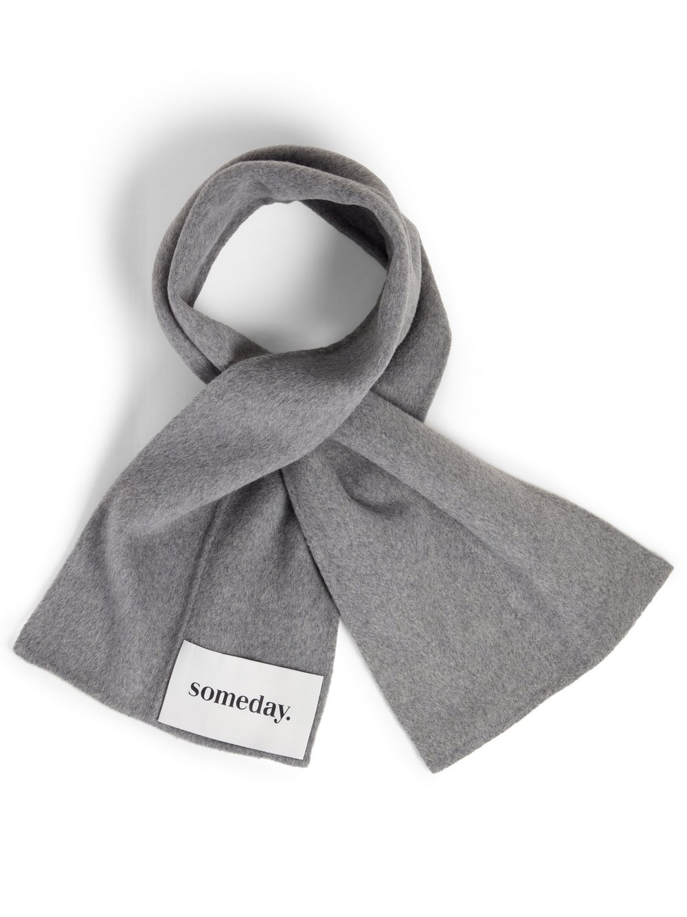 Someday Wollschal mit Kaschmir-Anteil Damen Wolle grau meliert, ONE SIZE
