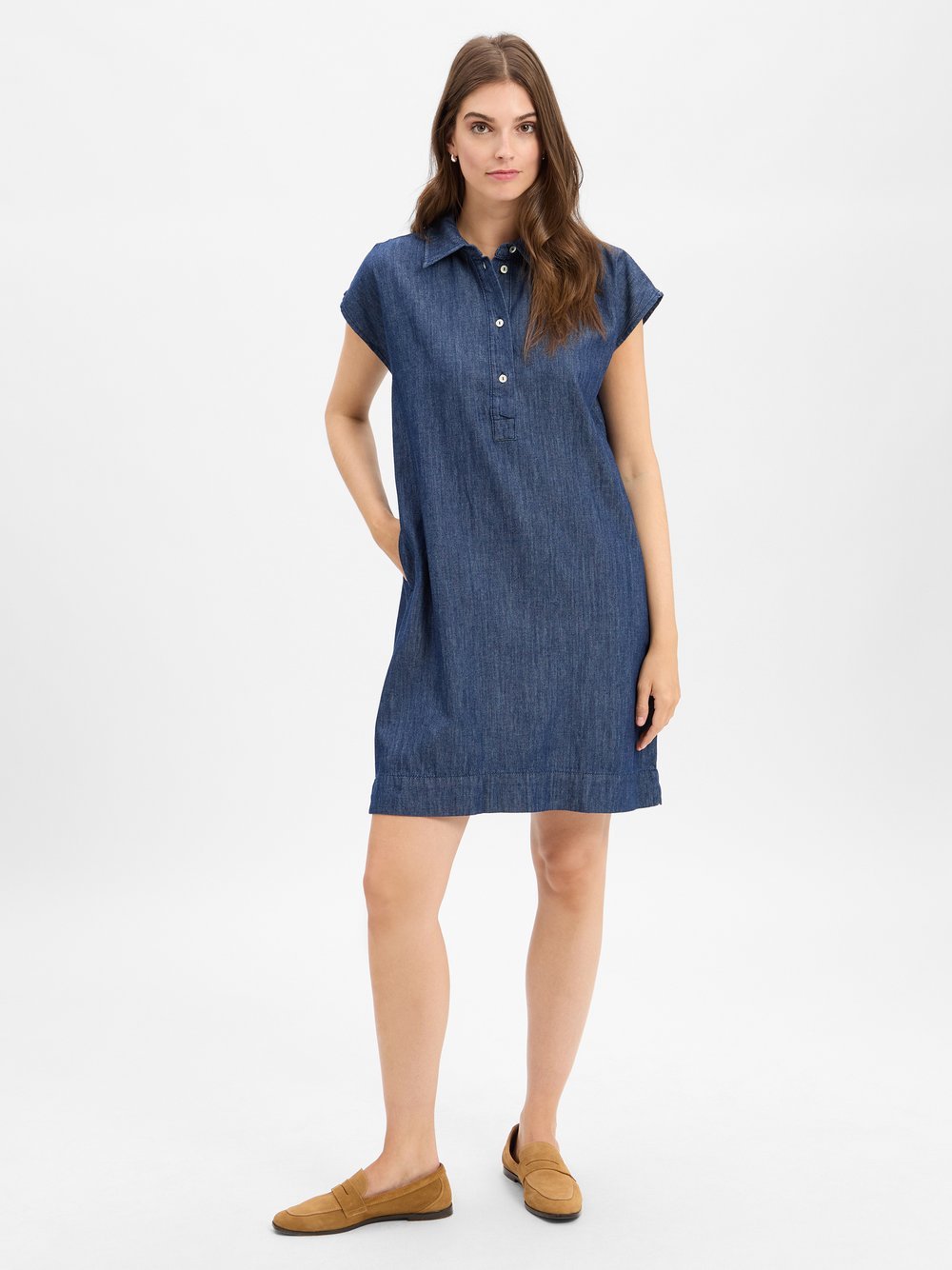 Opus Kleid Damen Baumwolle blau, 44