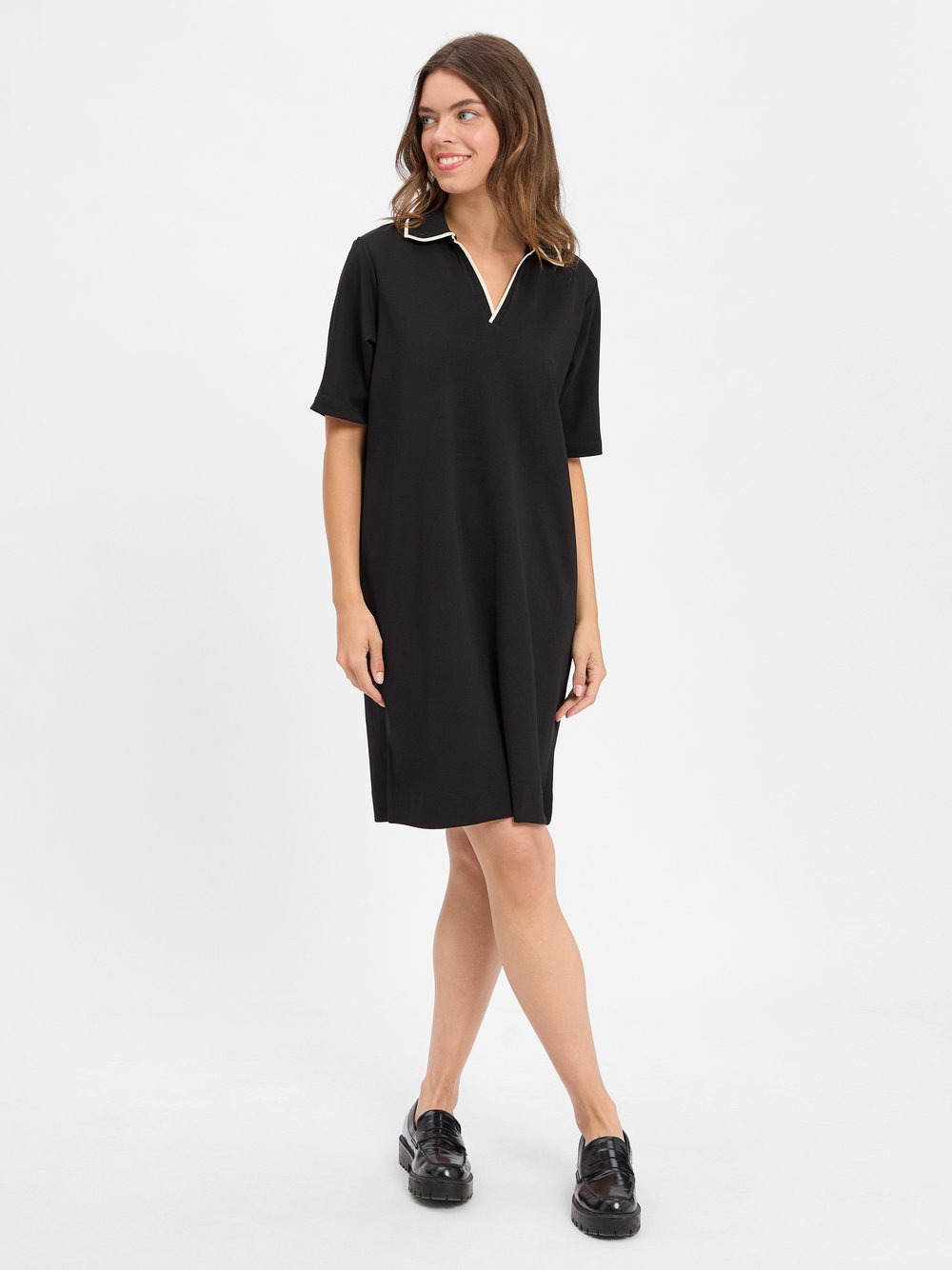 Opus Shirtkleid Damen Viskose schwarz, 42