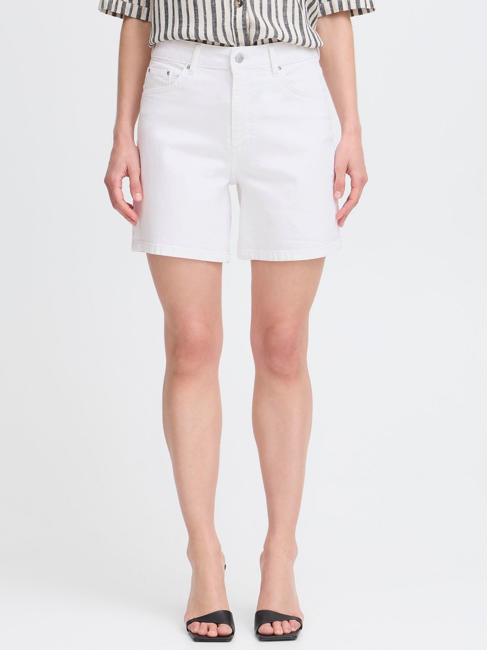 B.Young Shorts Damen Baumwolle weiß, 28
