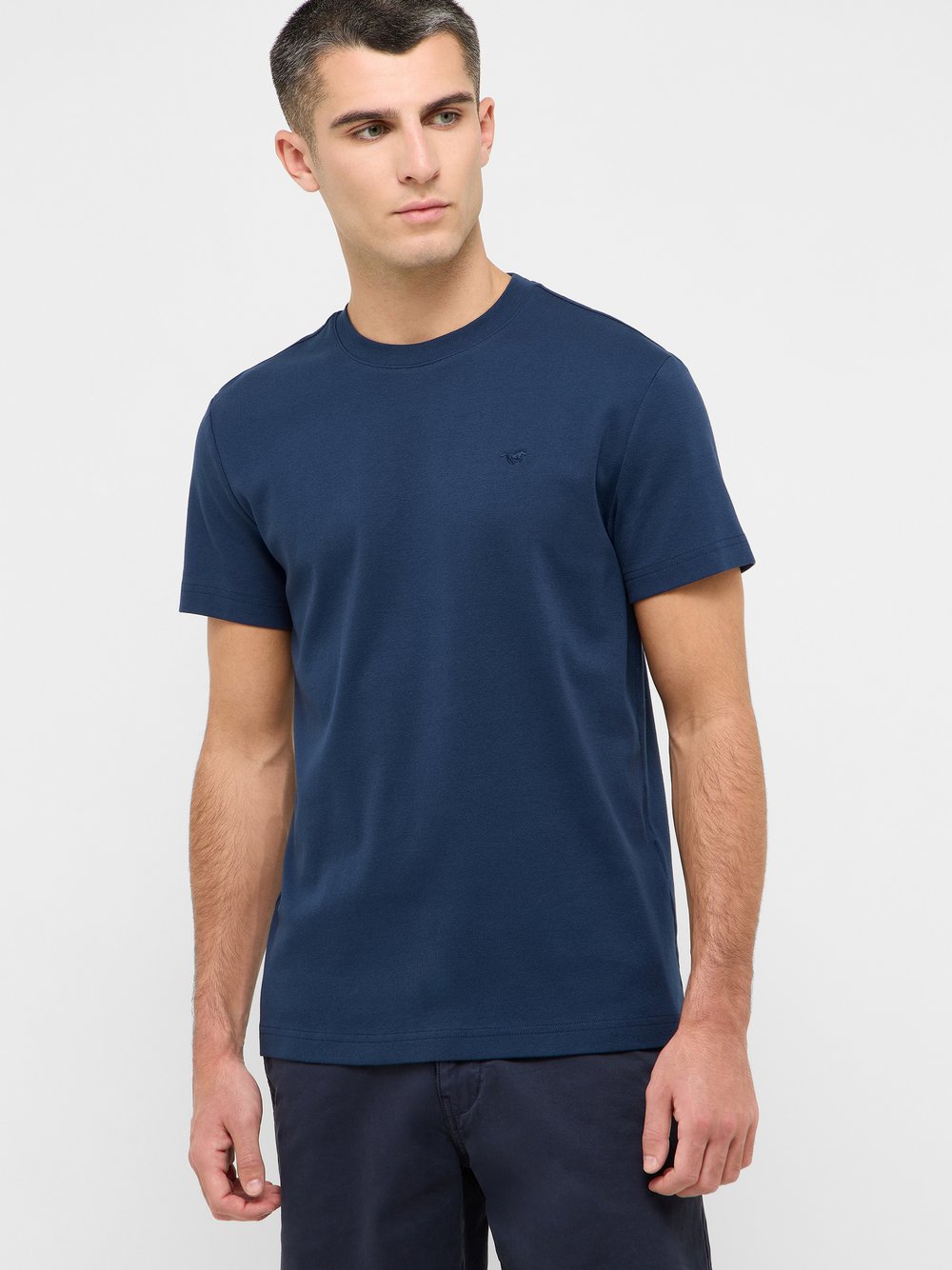 Thumbnail - Mustang T-Shirt Herren Baumwolle blau, M