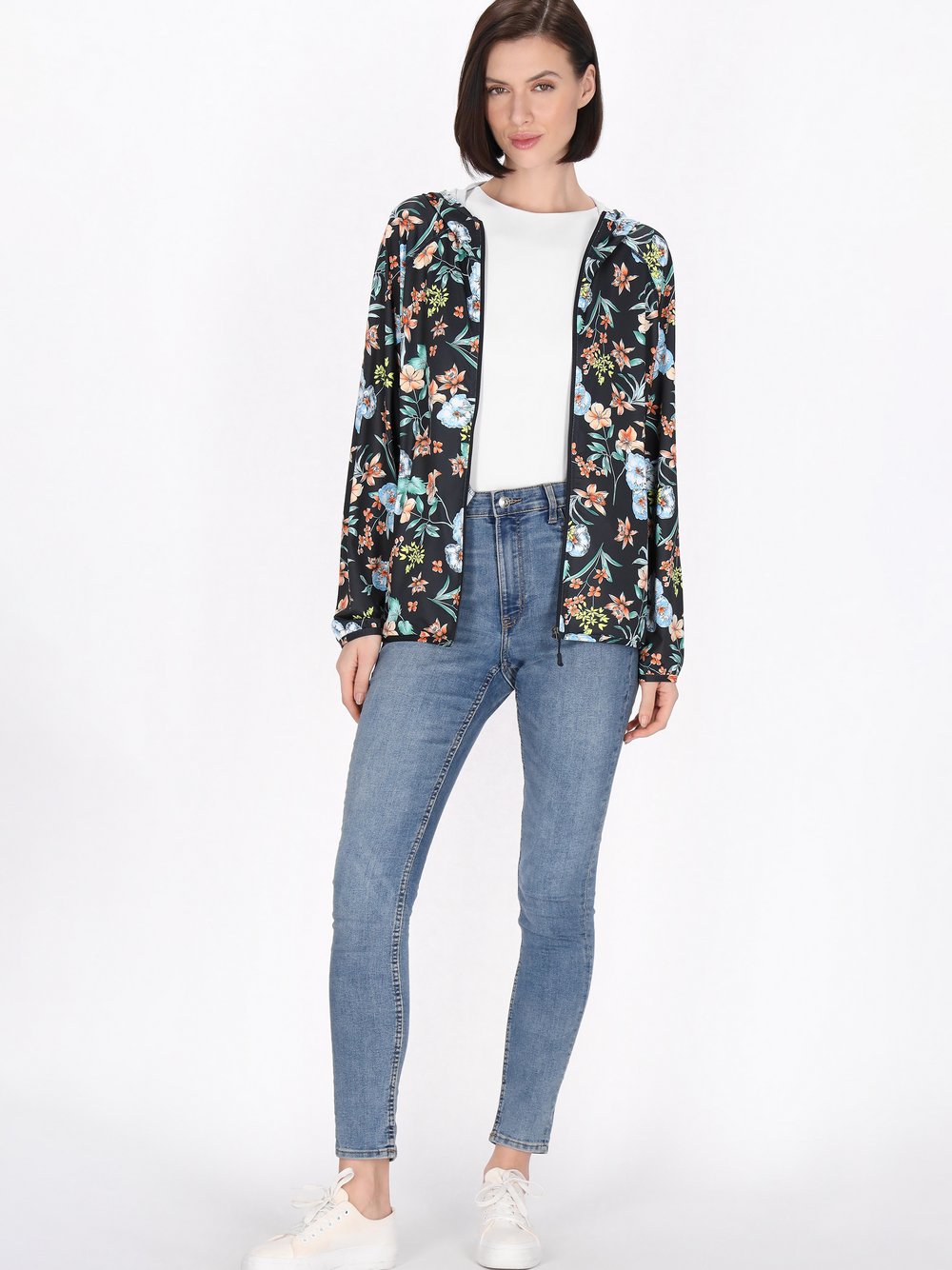 Usha Jacke Damen mehrfarbig bedruckt, L