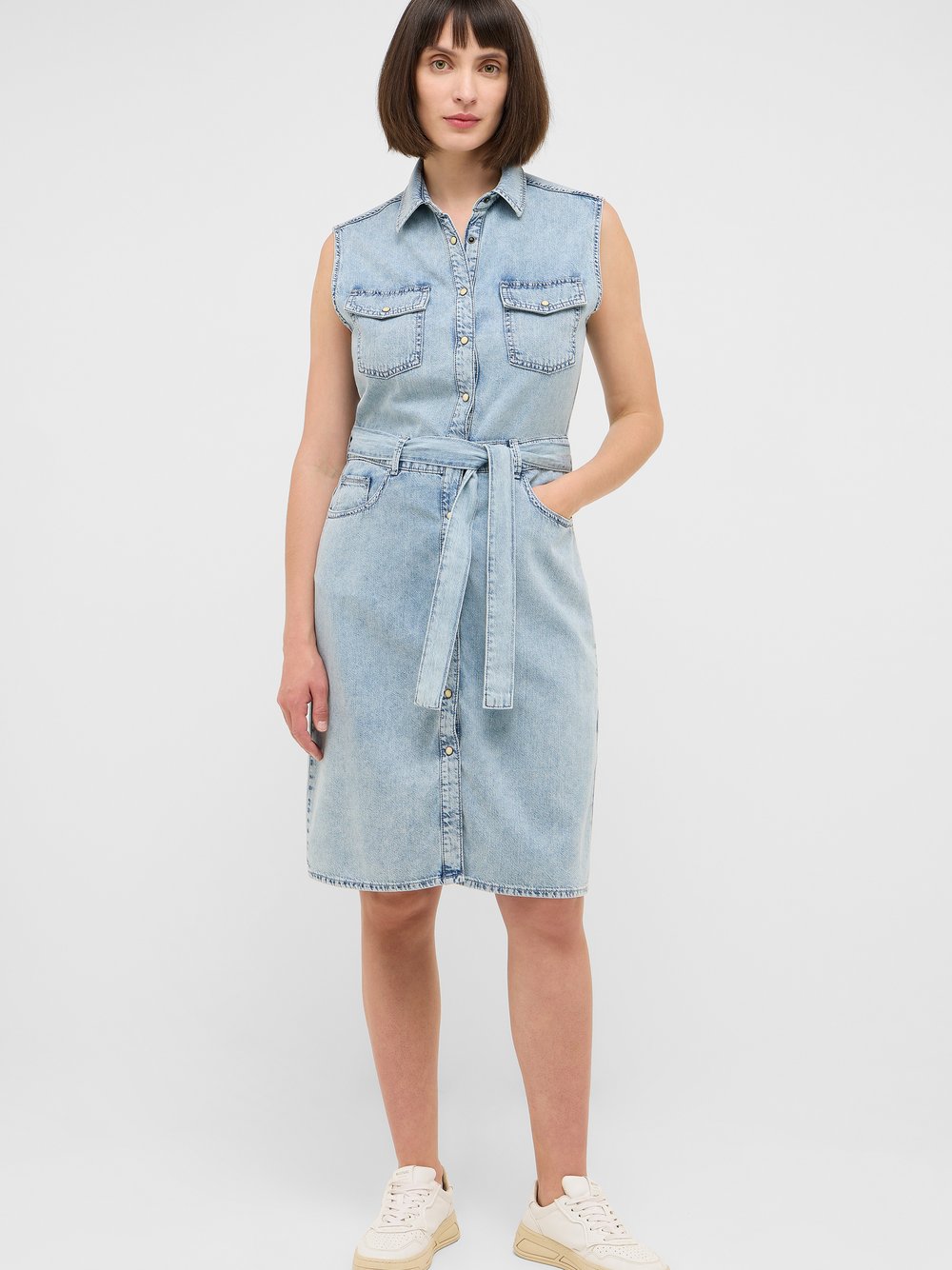 Mustang Kleid Damen Baumwolle blau, 38