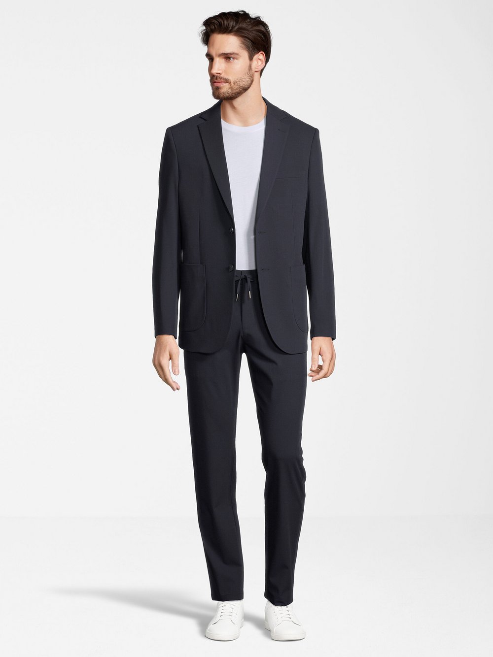 Steffen Klein Anzug Herren Slim Fit blau, 46