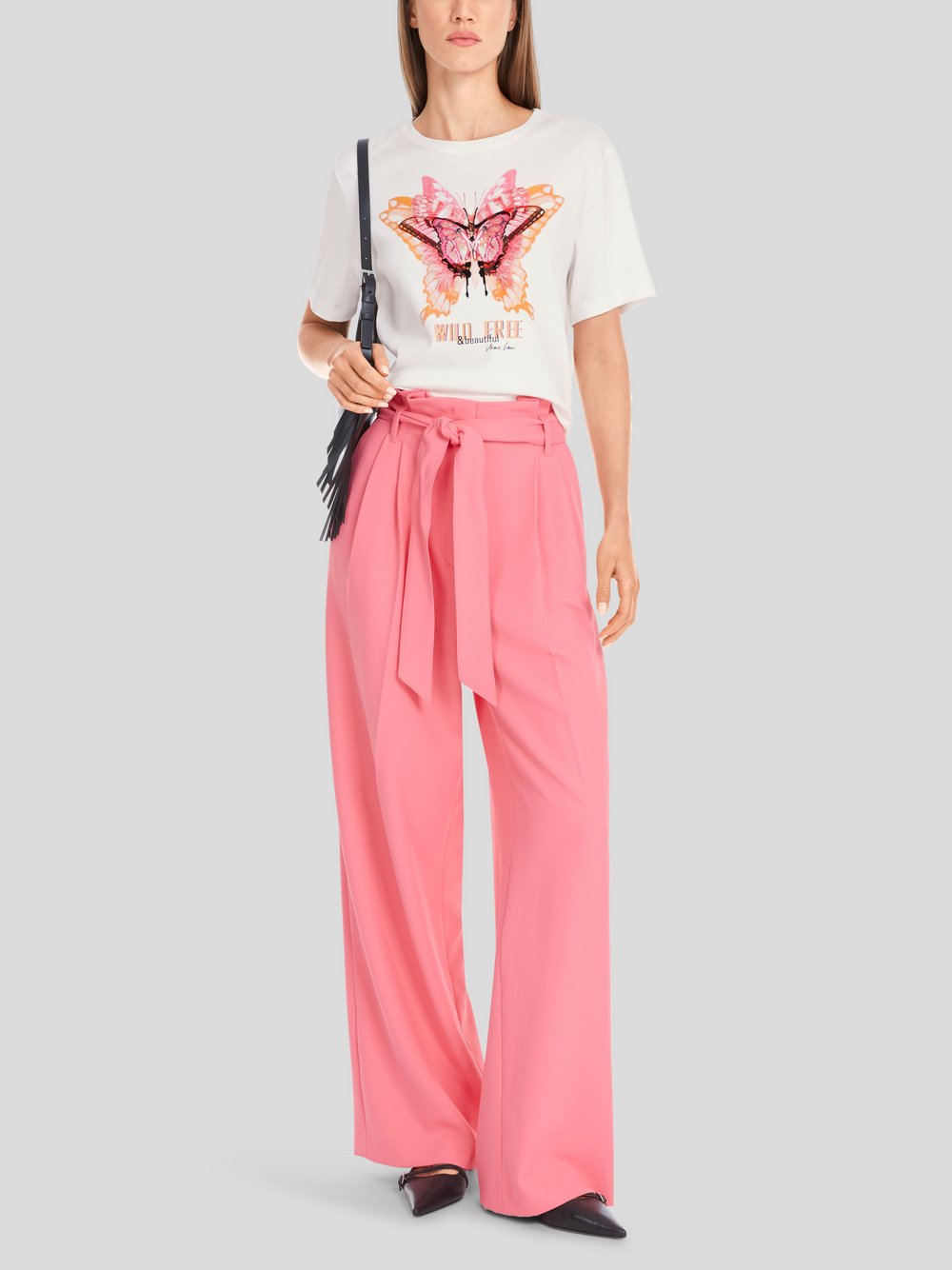 Thumbnail - Marc Cain T-Shirt Damen Baumwolle weiß bedruckt, 34