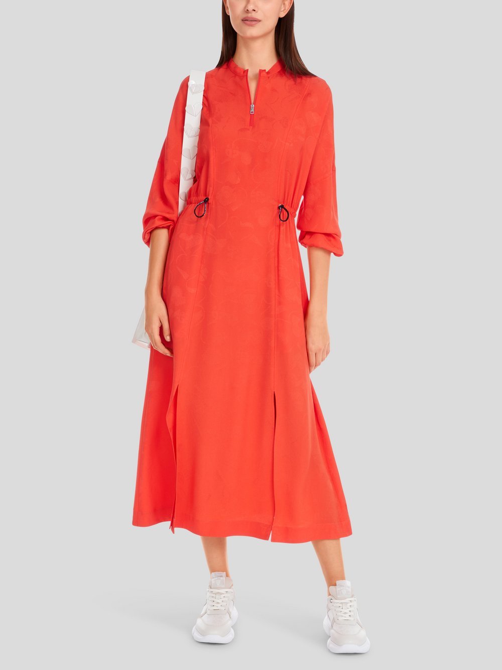 Marc Cain Kleid Damen Acetat rot gemustert, 34